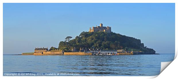St Michael's Mount Print by Ed Whiting