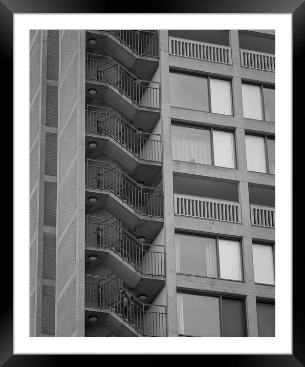Park Hill Streets in the Sky #20  Framed Mounted Print by Paul Andrews