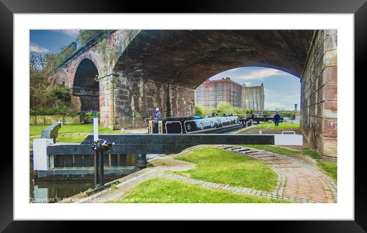 Leeds Liverpool Canal Liverpool Framed Mounted Print by Phil Longfoot