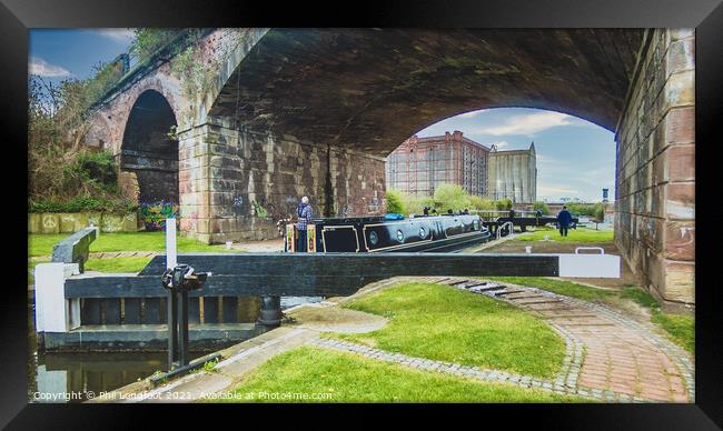 Leeds Liverpool Canal Liverpool Framed Print by Phil Longfoot