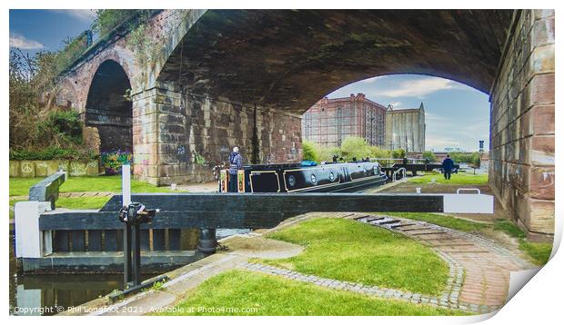 Leeds Liverpool Canal Liverpool Print by Phil Longfoot