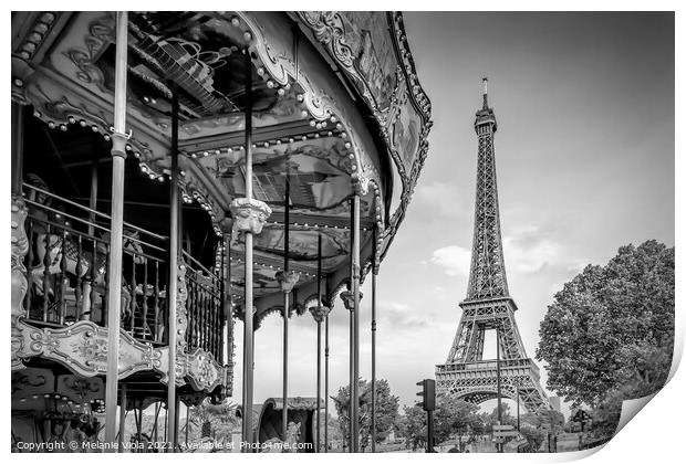 Typical Paris | monochrome Print by Melanie Viola