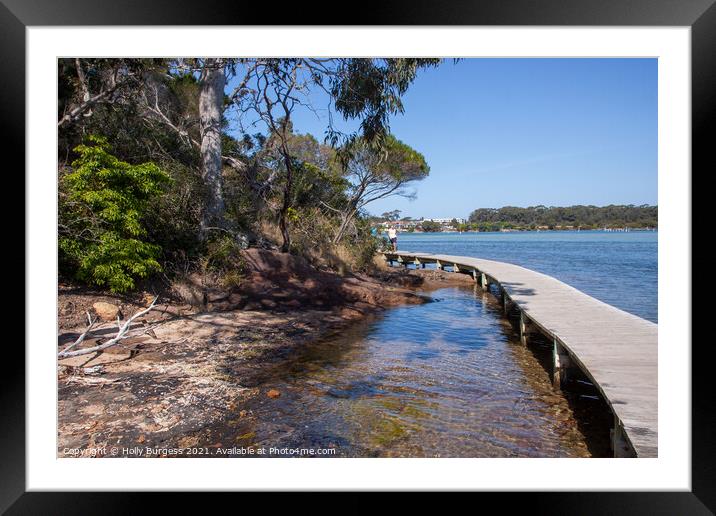 Australia's Jervis Bay: Oceanic Confluence Framed Mounted Print by Holly Burgess