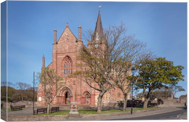 St Magnus Cathedral, Kirkwall Canvas Print by Wendy Williams CPAGB