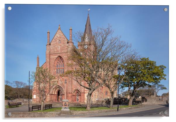 St Magnus Cathedral, Kirkwall Acrylic by Wendy Williams CPAGB