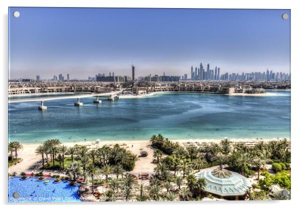 Dubai Holiday View Acrylic by David Pyatt