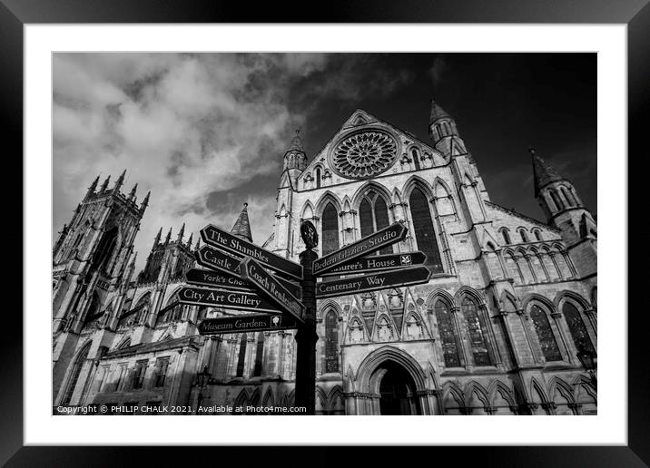 York minster 245  Framed Mounted Print by PHILIP CHALK