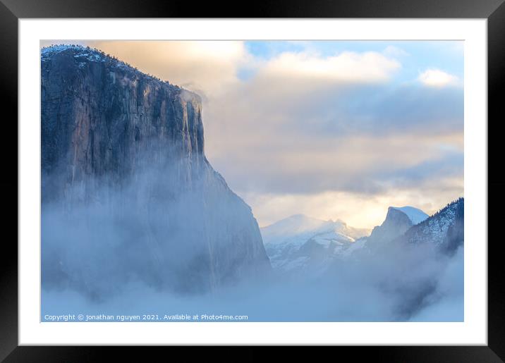 mysterious el capitan Framed Mounted Print by jonathan nguyen