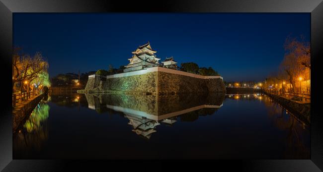 Kishiwada castle (Chikiri Castle) in Kishiwada city, Osaka Prefecture, Japan Framed Print by Mirko Kuzmanovic