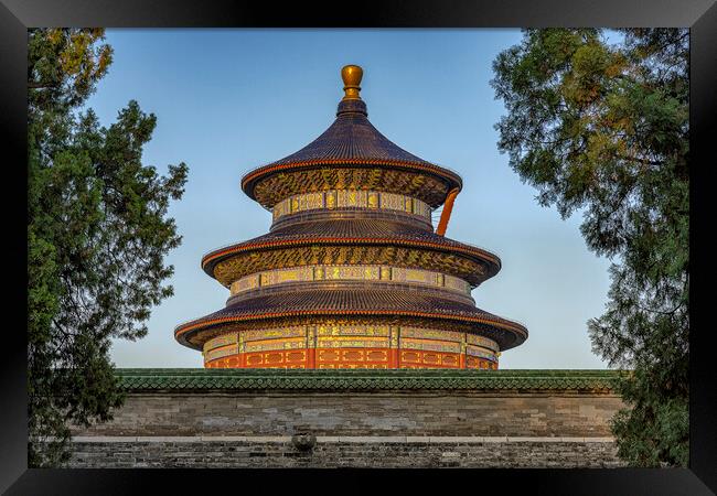 Temple of Heaven, iconic tourist landmark in Beijing, capital of China Framed Print by Mirko Kuzmanovic