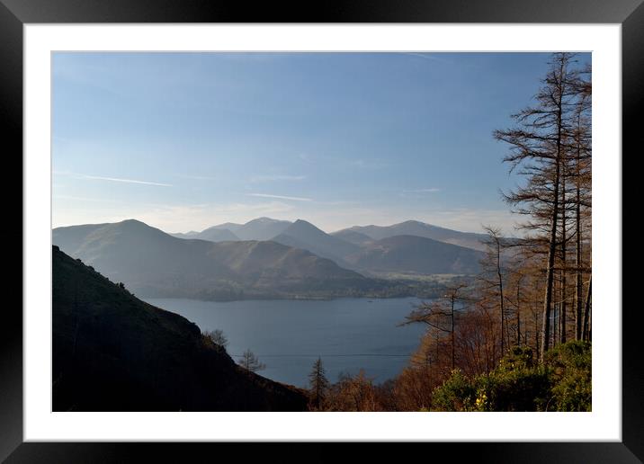 Derwent Water, The Lake District Framed Mounted Print by Peter Wiseman
