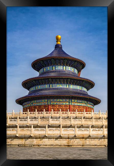 Hall of Prayer for Good Harvests in the Temple of Heaven in Beijing, China Framed Print by Mirko Kuzmanovic