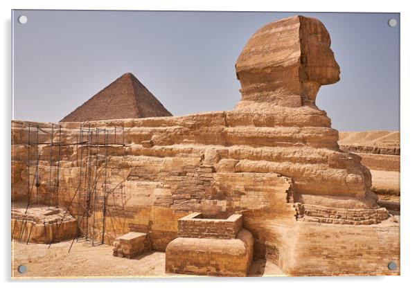 Great Sphinx of Giza on the Giza Plateau in Cairo, Egypt Acrylic by Mirko Kuzmanovic