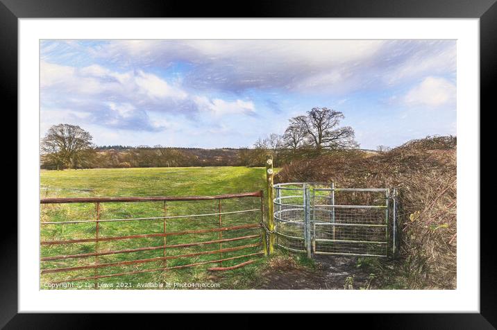 Gateway To The Meadow Framed Mounted Print by Ian Lewis