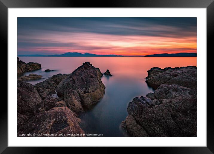 Rocky outcrop Framed Mounted Print by Paul Messenger