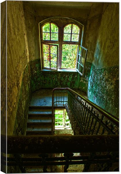 Windows and Stairs Canvas Print by Nathan Wright