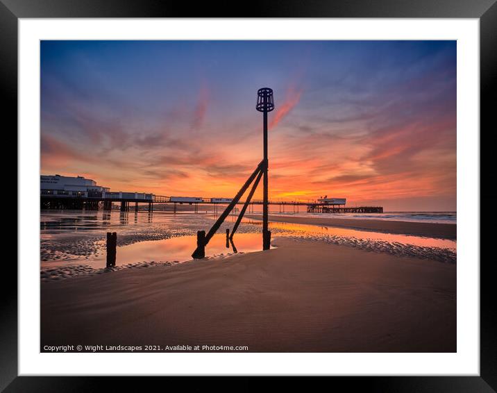 Sandown Pier Isle Of Wight Framed Mounted Print by Wight Landscapes