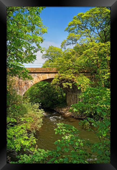 Bridge over The River Derwent Framed Print by Darren Galpin