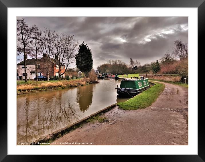 Trent and Mersy Canal  Framed Mounted Print by mike kearns