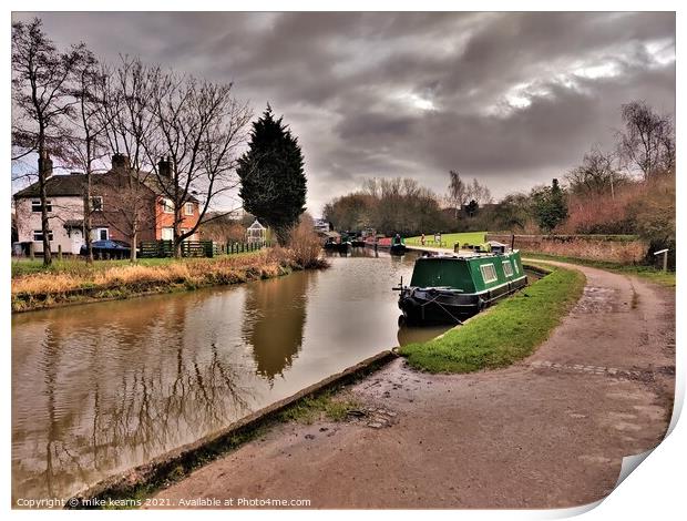 Trent and Mersy Canal  Print by mike kearns