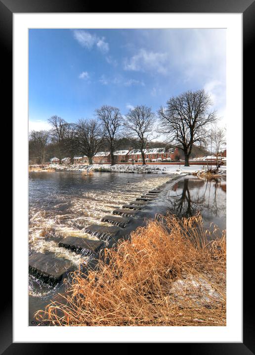 Sunshine and Snow Stanners Morpeth Framed Mounted Print by David Thompson