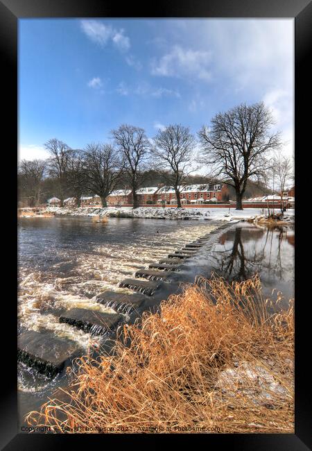 Sunshine and Snow Stanners Morpeth Framed Print by David Thompson
