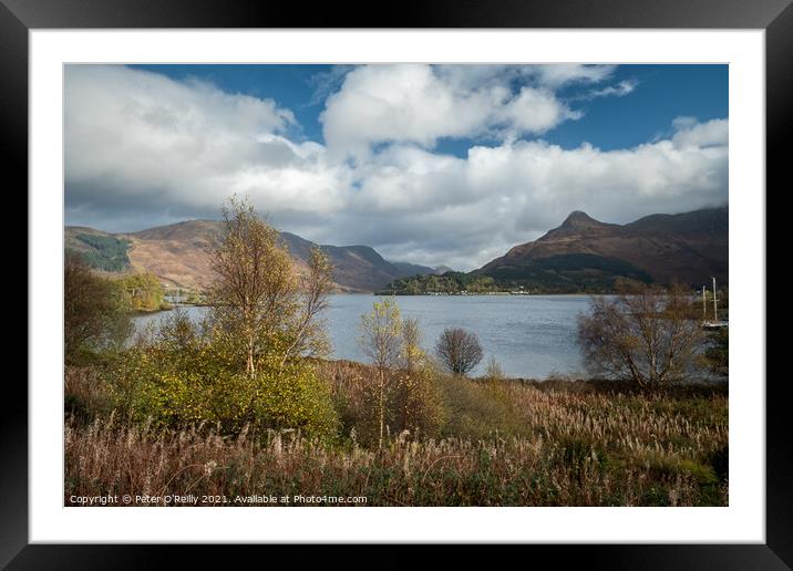 Loch Leven and the Pap of Glencoe Framed Mounted Print by Peter O'Reilly