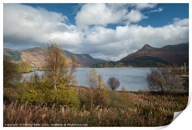 Loch Leven and the Pap of Glencoe Print by Peter O'Reilly