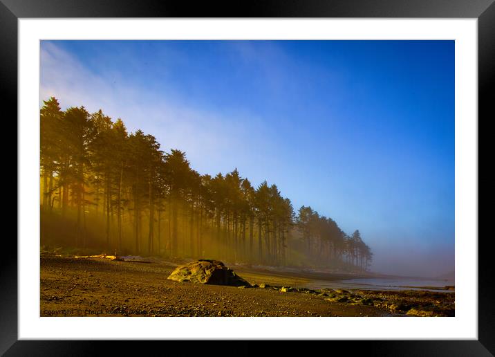 Ruby Beach at Sunrise Framed Mounted Print by Chuck Koonce