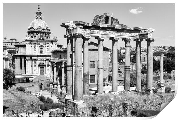 The Roman Forum Print by Kevin Hellon