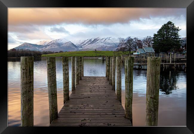Derwent Water View Framed Print by Michael Brookes