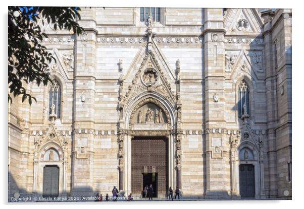 Duomo di Napoli Acrylic by Laszlo Konya