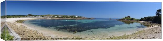 Old Town Bay, St. Mary's, Isles of Scilly Canvas Print by Peter Wiseman