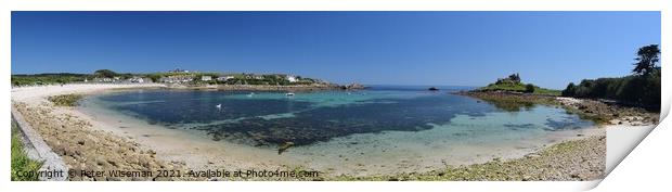 Old Town Bay, St. Mary's, Isles of Scilly Print by Peter Wiseman