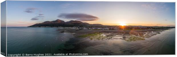 Newcastle and Mournes Canvas Print by Barry Hughes