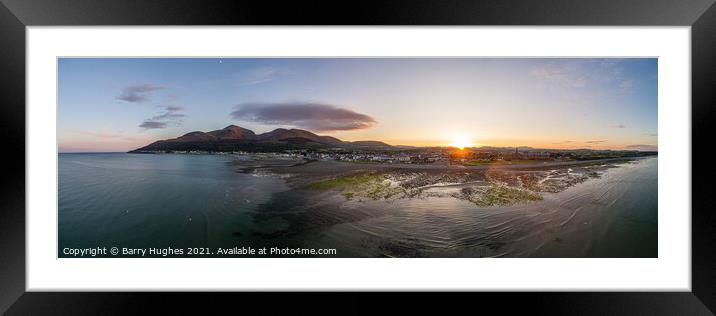 Newcastle and Mournes Framed Mounted Print by Barry Hughes