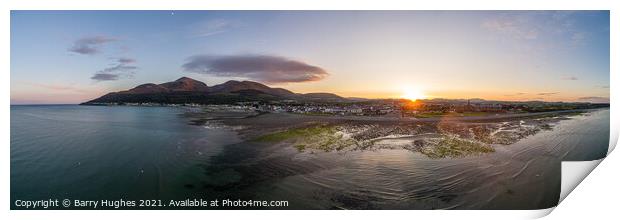 Newcastle and Mournes Print by Barry Hughes