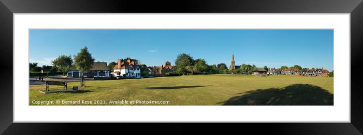 Thornton Hough Wirral Framed Mounted Print by Bernard Rose Photography