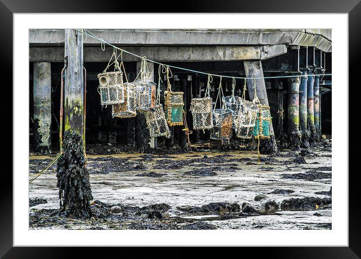Lobster Pots, Portsmouth, Hampshire, England, UK Framed Mounted Print by Mark Llewellyn