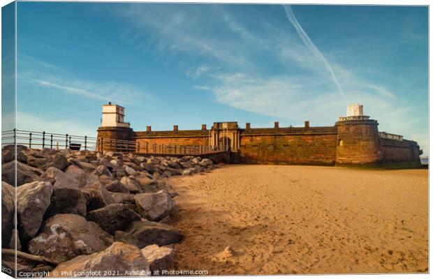 Fort Perch Rock New Brighton  Canvas Print by Phil Longfoot