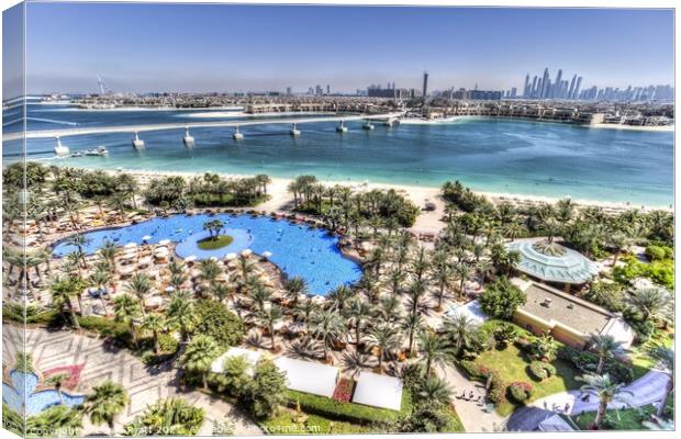 Dubai Luxury Holiday View Canvas Print by David Pyatt