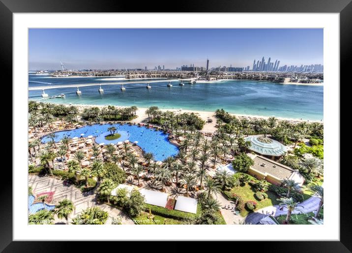 Dubai Luxury Holiday View Framed Mounted Print by David Pyatt