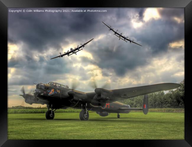 The 3 Lancasters Tour 2014 Framed Print by Colin Williams Photography