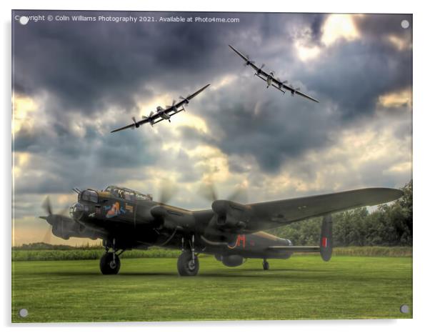 The 3 Lancasters Tour 2014 Acrylic by Colin Williams Photography