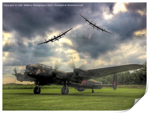 The 3 Lancasters Tour 2014 Print by Colin Williams Photography