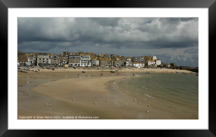St Ives Harbour, Cornwall  Framed Mounted Print by Brian Pierce
