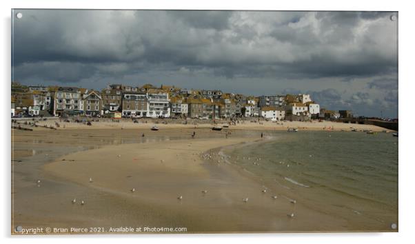 St Ives Harbour, Cornwall  Acrylic by Brian Pierce