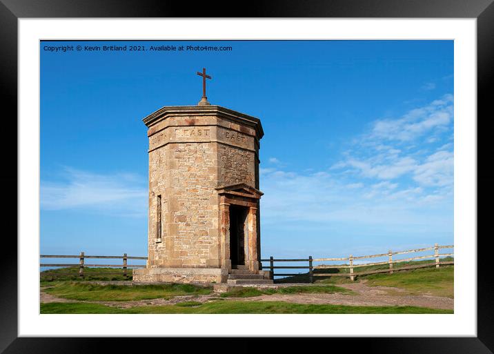 bude storm tower Framed Mounted Print by Kevin Britland