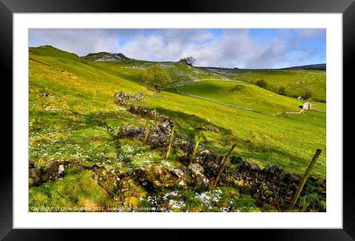 Chrome Hill and beyond Framed Mounted Print by Chris Drabble