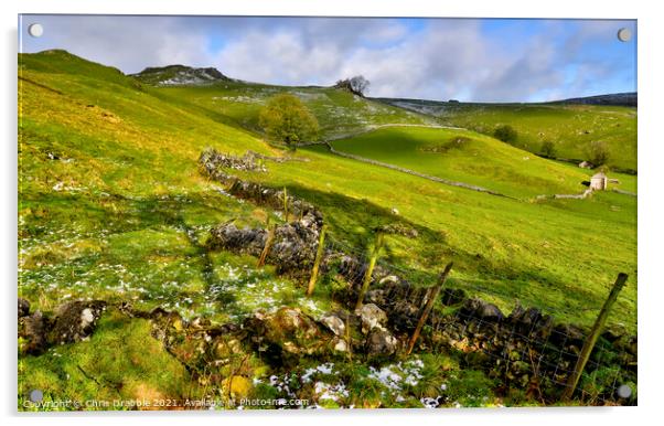 Chrome Hill and beyond Acrylic by Chris Drabble